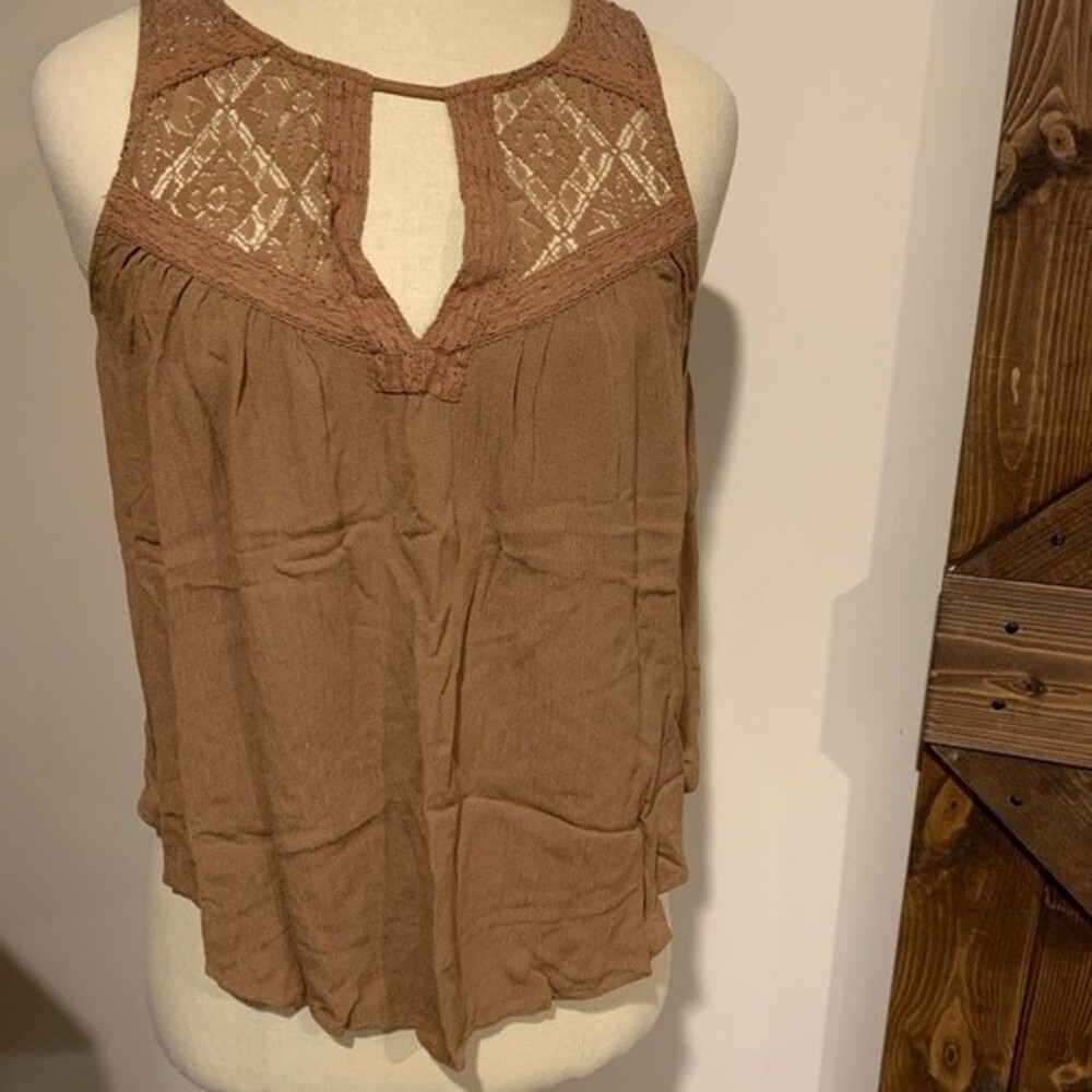 American Eagle Outfitters AEO brown tank top size extra small